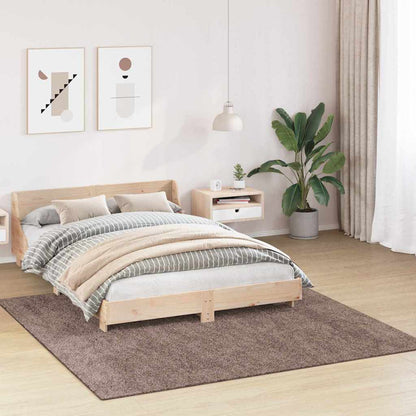 Anti-slip Shaggy Rug Brown 200 x 200 cm PP