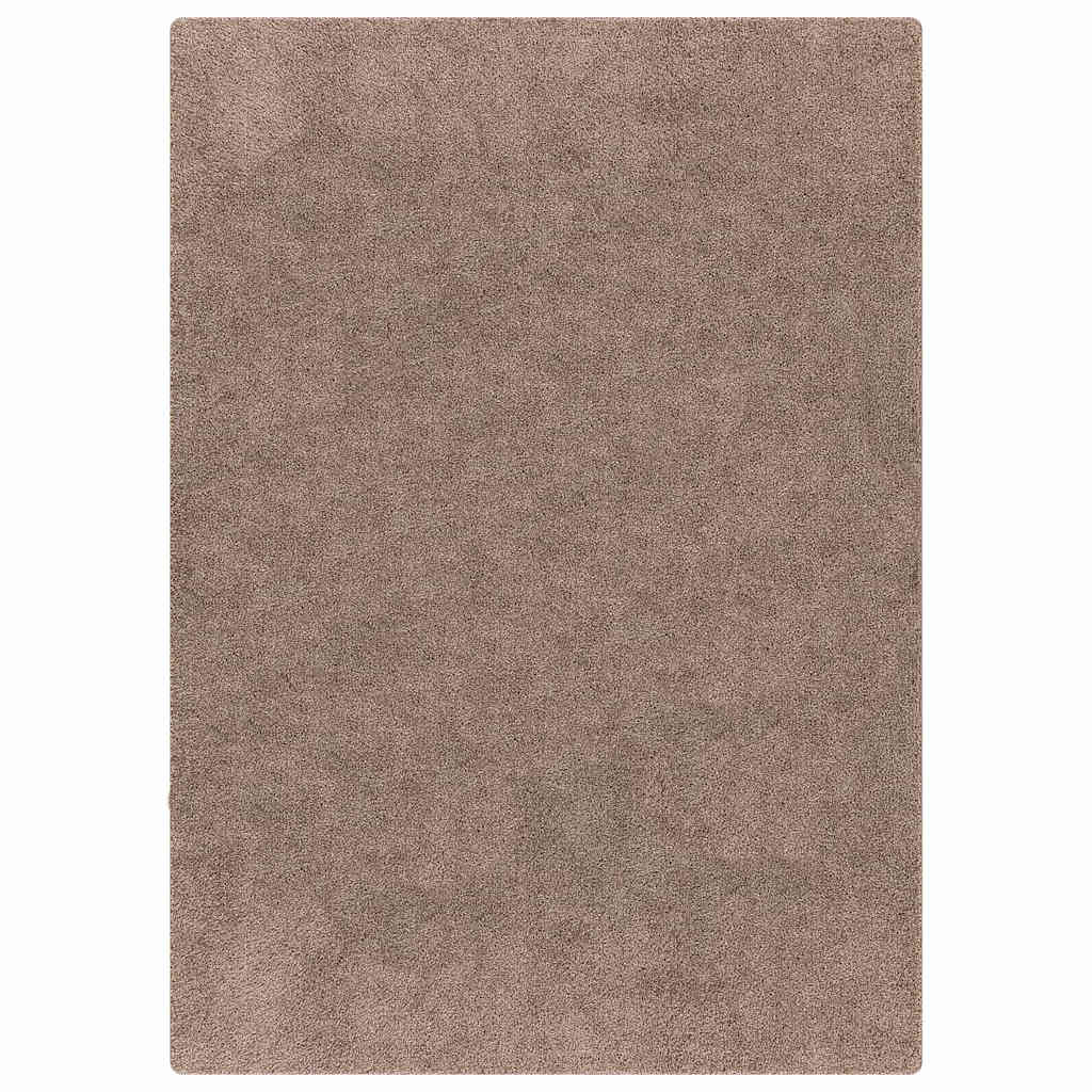 Anti-slip Shaggy Rug Brown 200 x 290 cm PP