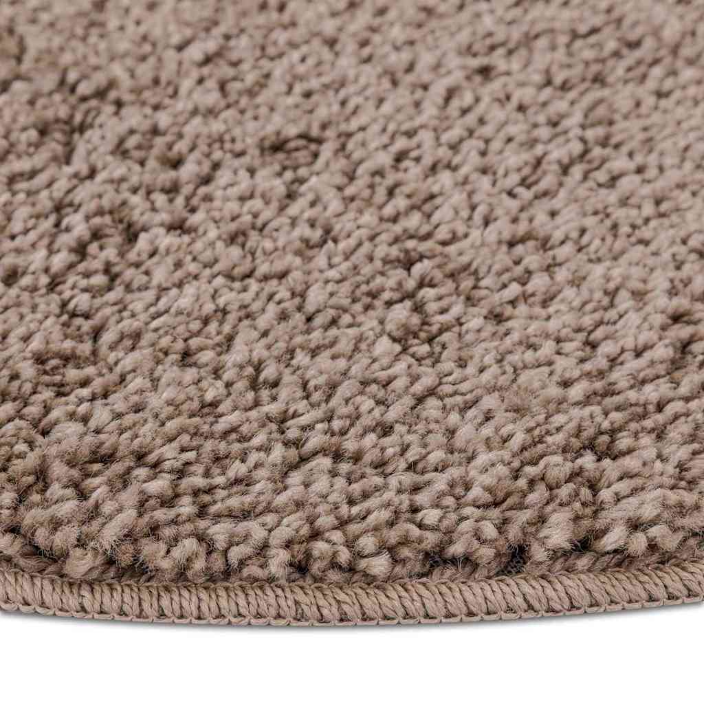 Anti-slip Shaggy Rug Brown 160 x 160 cm PP