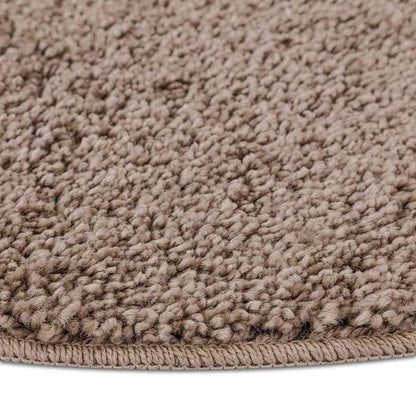 Anti-slip Shaggy Rug Brown 160 x 160 cm PP