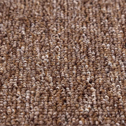 Anti-slip Stair Mats Latex backing 15 pcs Brown 75 x 20 cm PP