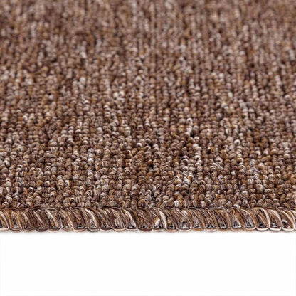 Anti-slip Stair Mats Latex backing 15 pcs Brown 75 x 20 cm PP