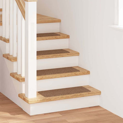 Anti-slip Stair Mats Latex backing 15 pcs Yellow 60 x 25 cm PP