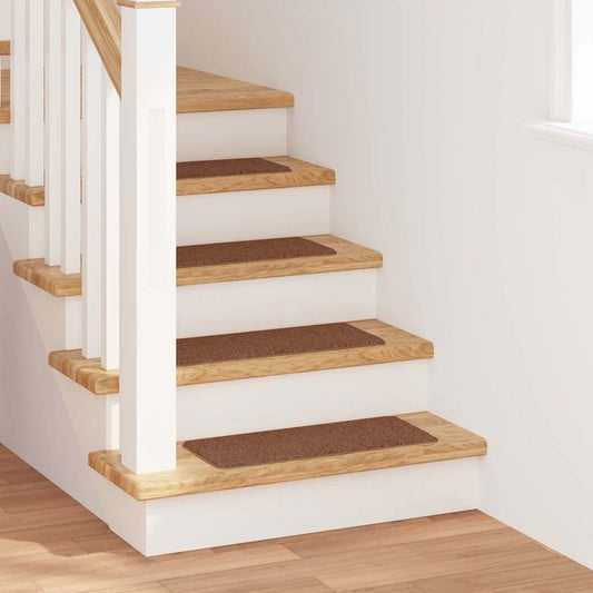 Anti-slip Stair Mats 15 pcs 60 x 25 cm Yellow PP Rectangular