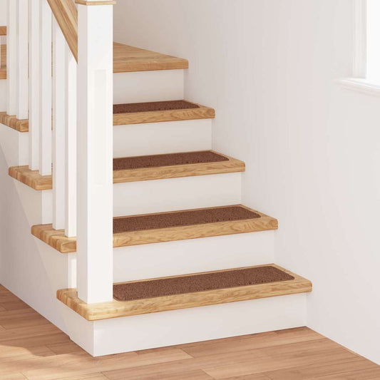 Anti-slip Stair Mats 15 pcs 75 x 20 cm Yellow PP Rectangular
