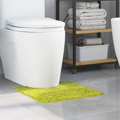 Anti-slip Bath Mat with Toilet Cut Green 50 x 50 cm PP