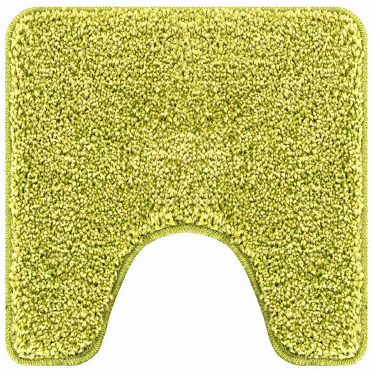 Anti-slip Bath Mat with Toilet Cut Green 50 x 50 cm PP