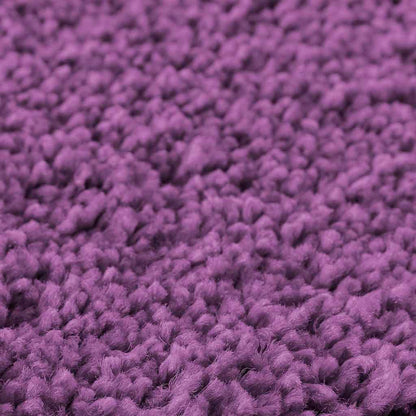 Anti-slip Bath Mat with Toilet Cut Purple 50 x 50 cm PP