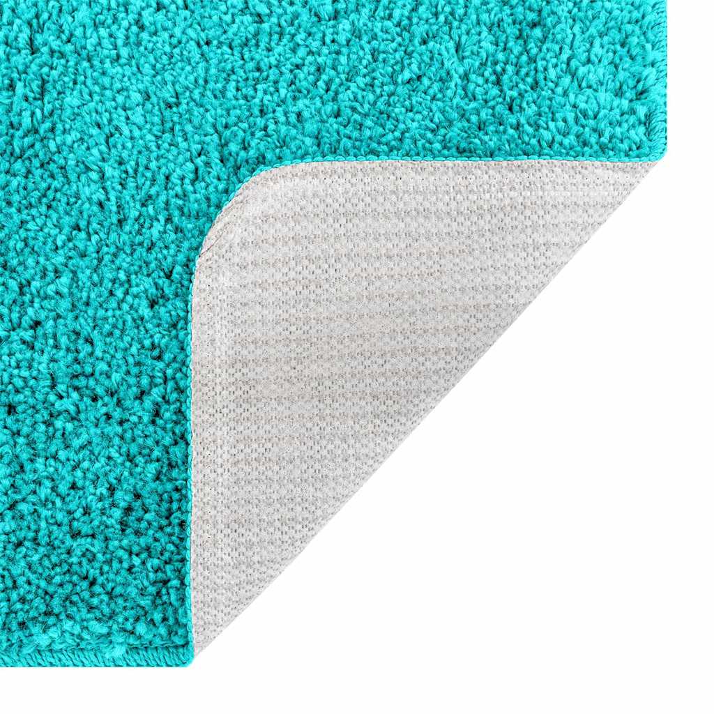 Anti-slip Bath Mat Turquoise 50 x 80 cm PP