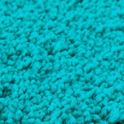 Anti-slip Bath Mat Turquoise 50 x 80 cm PP