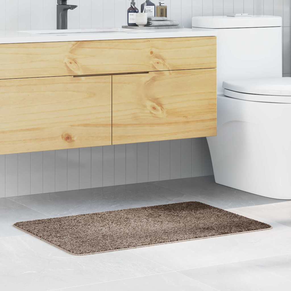 Anti-slip Bath Mat Brown 60 x 90 cm PP