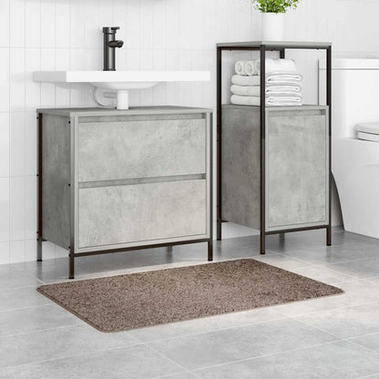 Anti-slip Bath Mat Brown 60 x 90 cm PP