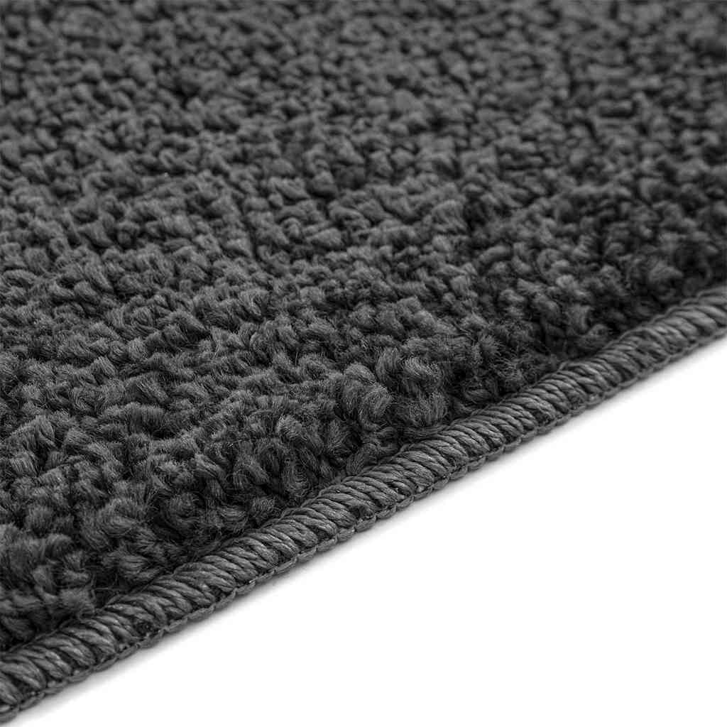 Anti-slip Bath Mat Dark Grey 70 x 120 cm PP
