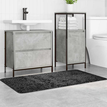 Anti-slip Bath Mat Dark Grey 70 x 120 cm PP