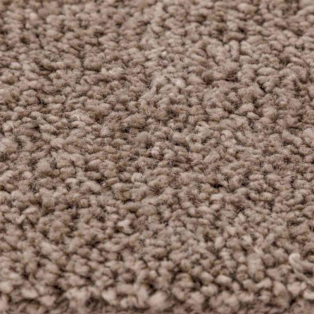 Anti-slip Bath Mat Set 2 pcs Brown PP