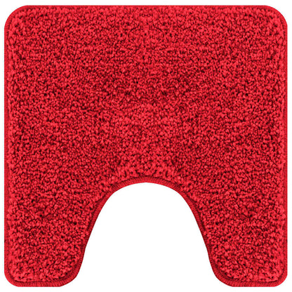 Anti-slip Bath Mat Set 2 pcs Red PP