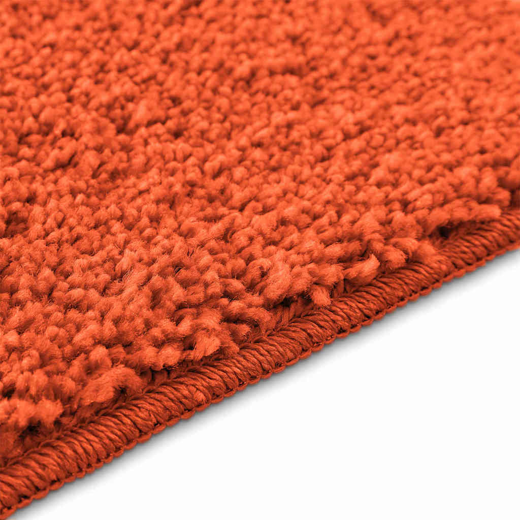 Anti-slip Bath Mat Set 2 pcs Orange PP