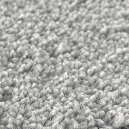 Anti-slip Bath Mat Set 3 pcs Grey PP