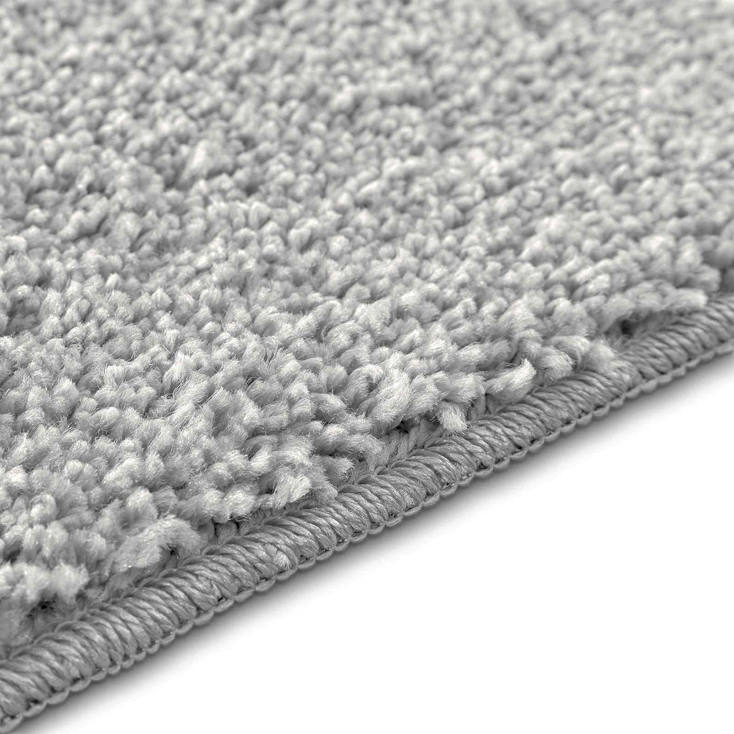 Anti-slip Bath Mat Set 3 pcs Grey PP