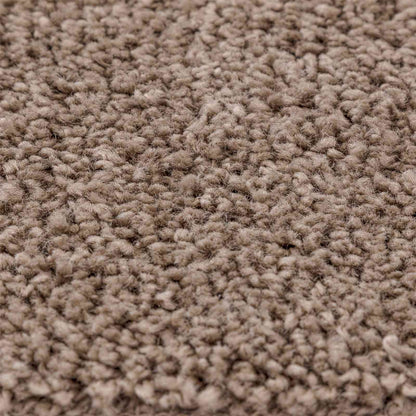 Anti-slip Bath Mat Set 3 pcs Brown PP