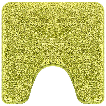 Anti-slip Bath Mat Set 3 pcs Green PP