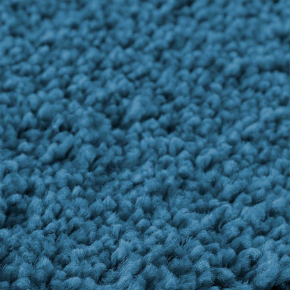 Anti-slip Bath Mat Set 3 pcs Blue PP