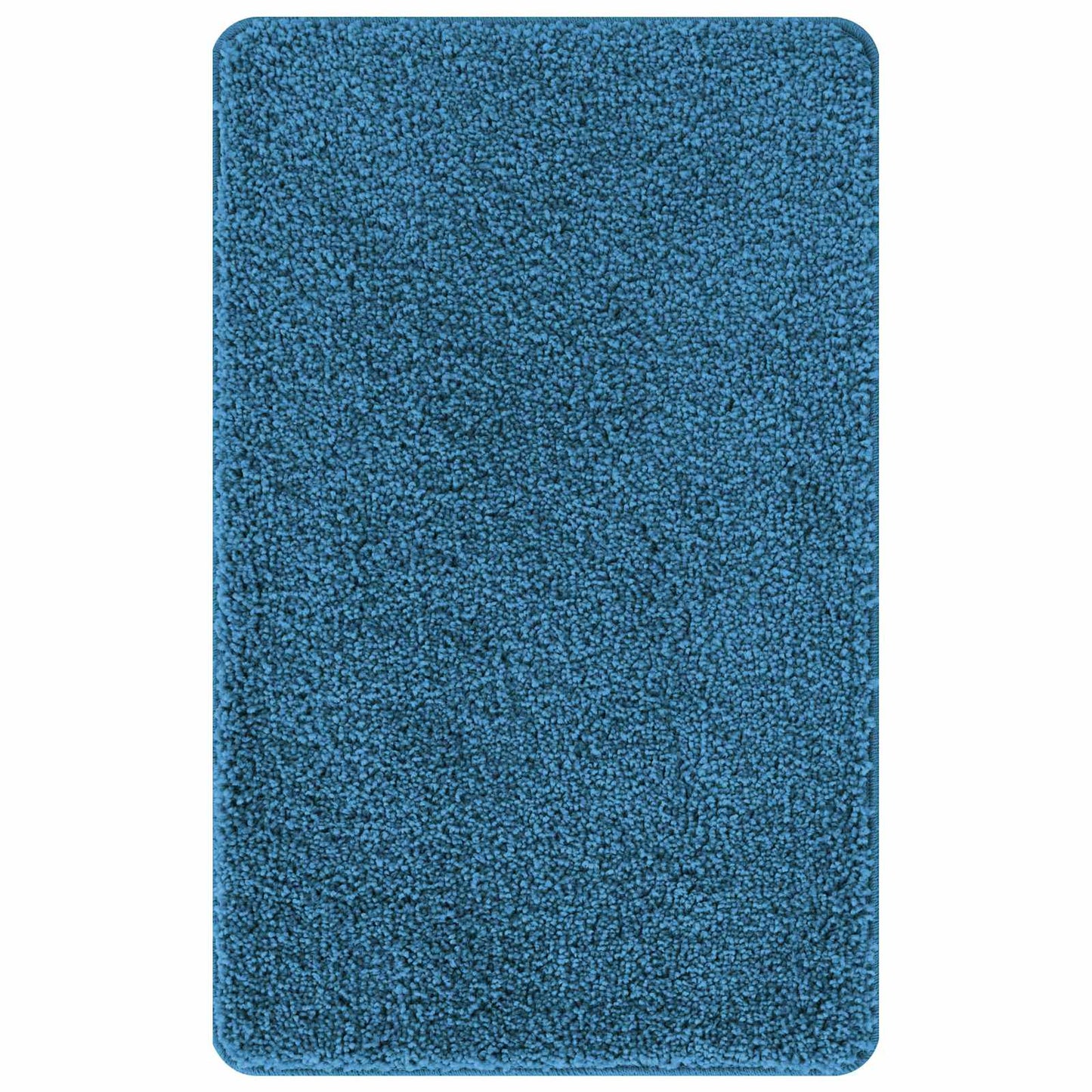 Anti-slip Bath Mat Set 3 pcs Blue PP