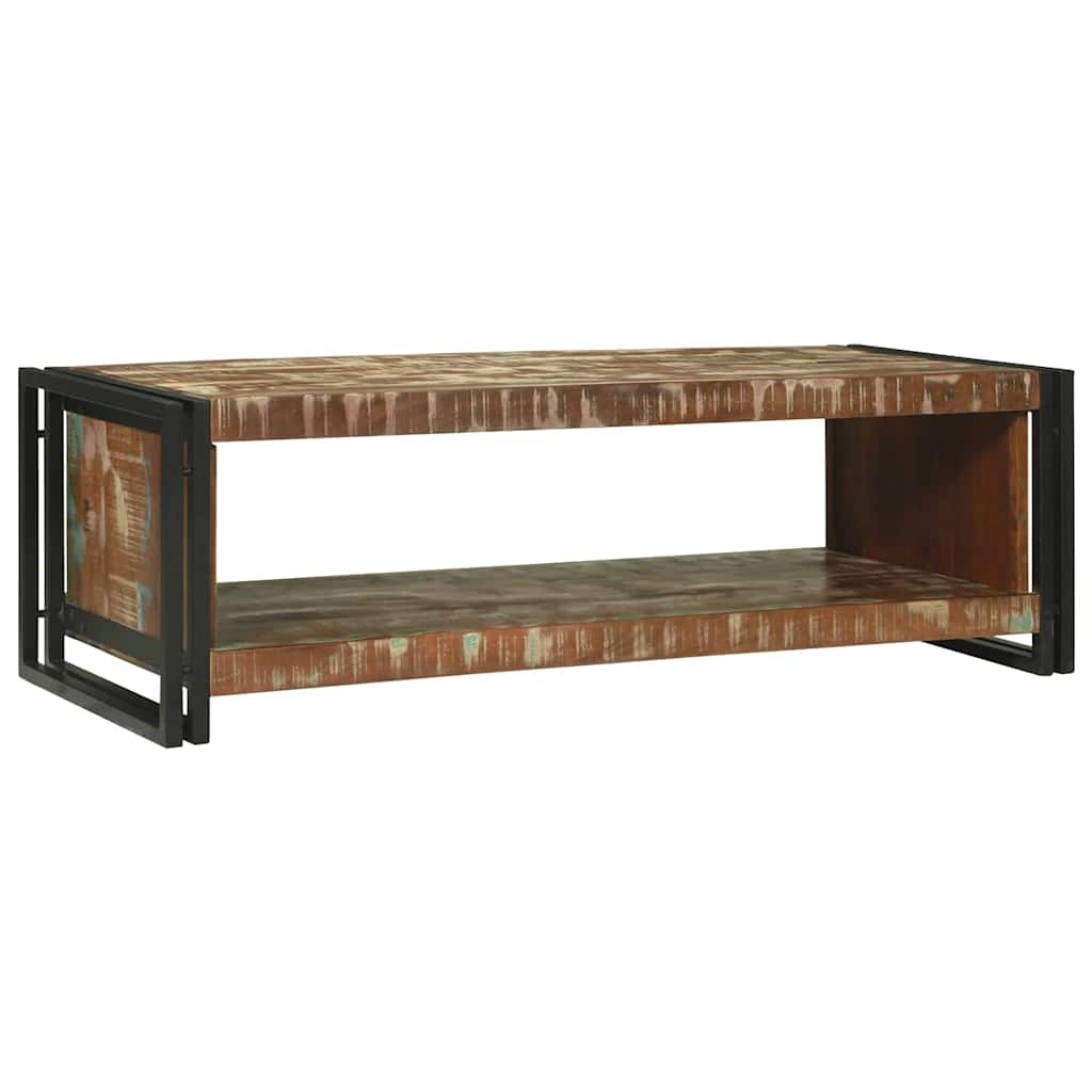 Coffee Table Multicolour 120 x 50 x 38 cm Solid Reclaim Wood