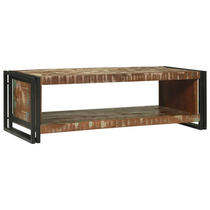 Coffee Table Multicolour 120 x 50 x 38 cm Solid Reclaim Wood