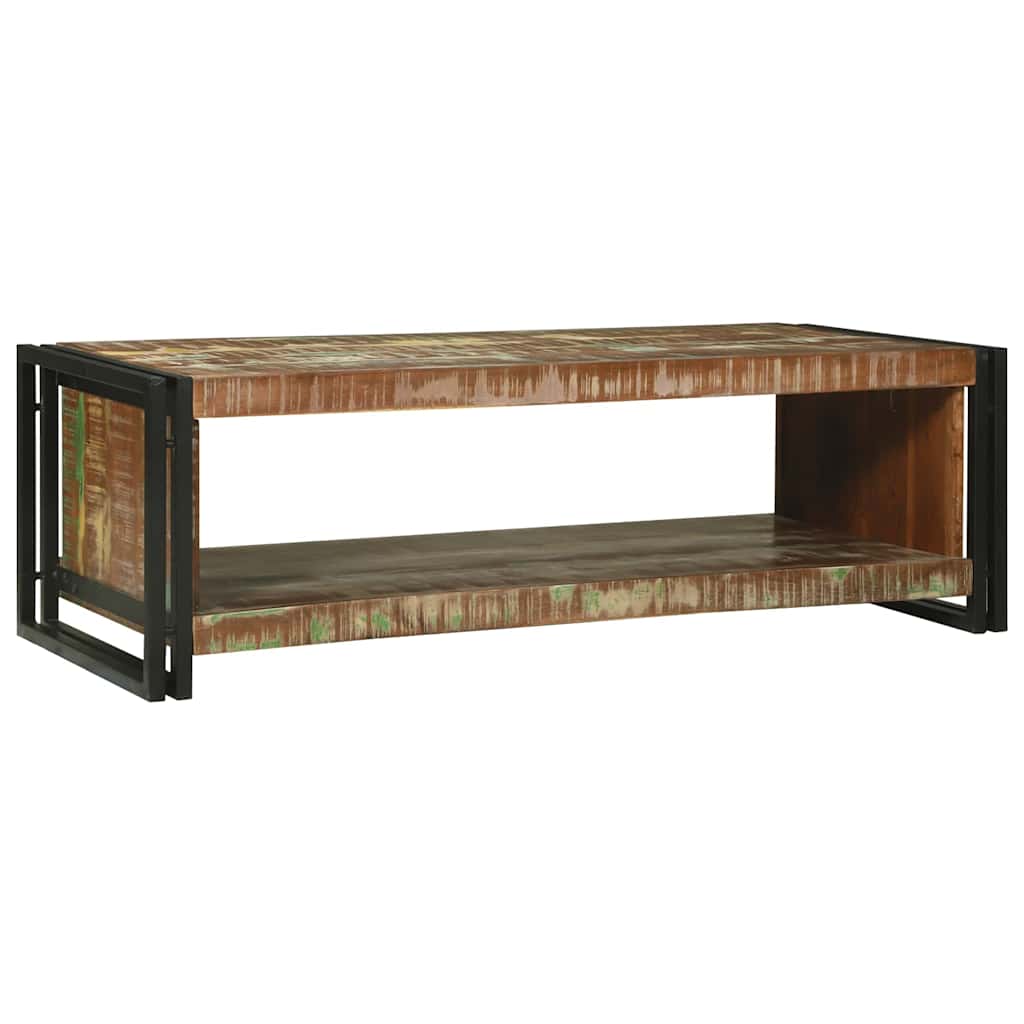 Coffee Table Multicolour 120 x 50 x 38 cm Solid Reclaim Wood