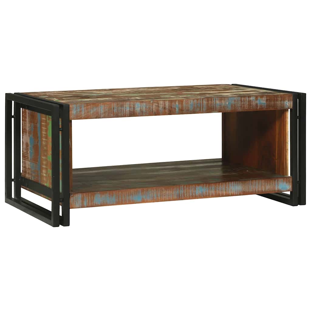 Coffee Table Multicolour 90 x 50 x 38 cm Solid Reclaim Wood