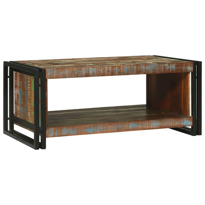 Coffee Table Multicolour 90 x 50 x 38 cm Solid Reclaim Wood