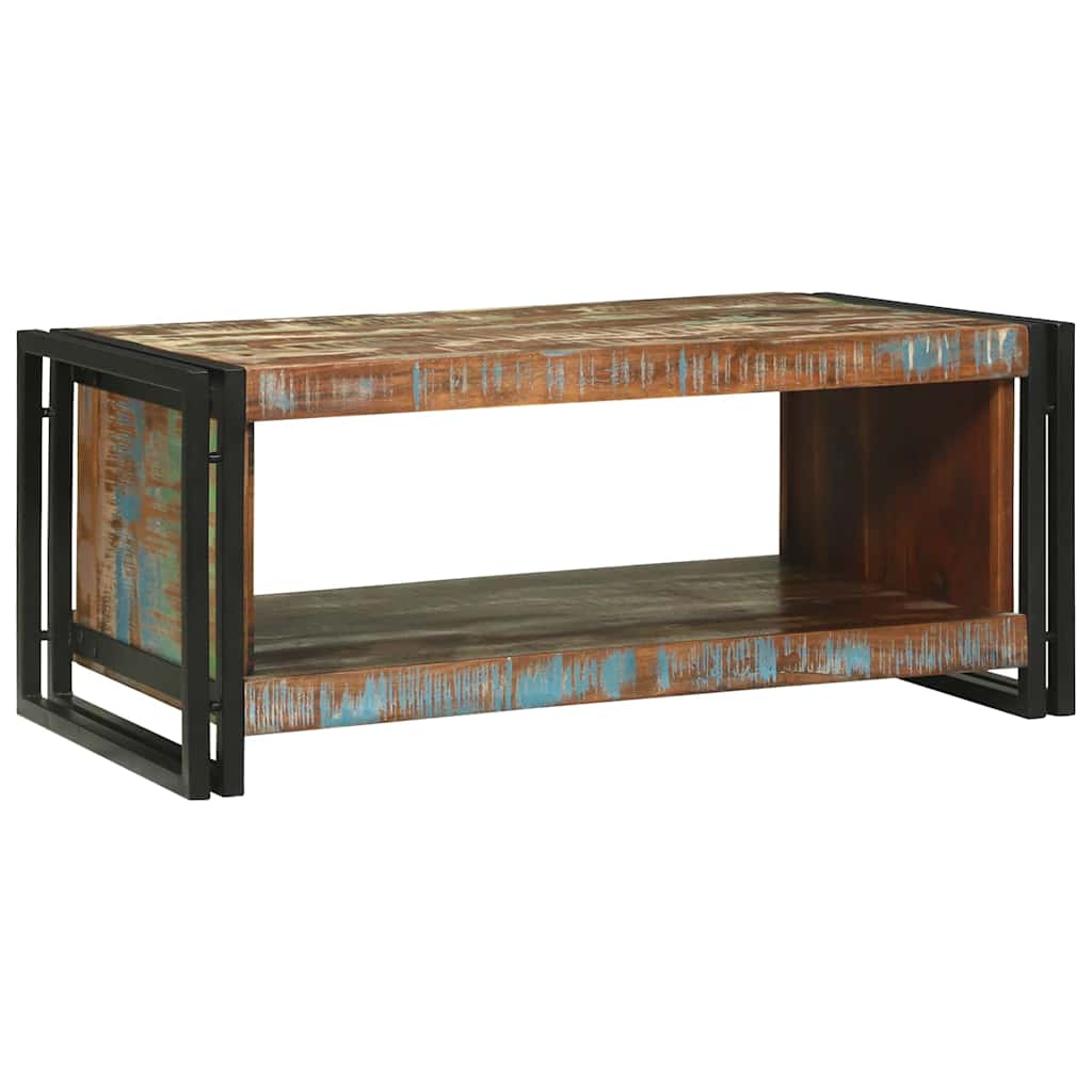 Coffee Table Multicolour 90 x 50 x 38 cm Solid Reclaim Wood