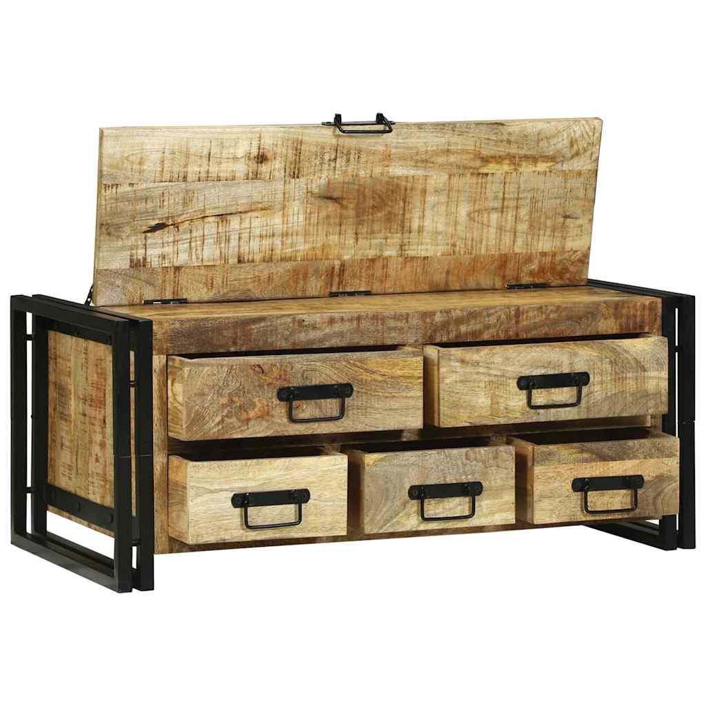 Coffee Table with Drawer Brown 90 x 50 x 38 cm Solid Mango Wood