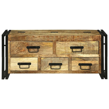 Coffee Table with Drawer Brown 90 x 50 x 38 cm Solid Mango Wood