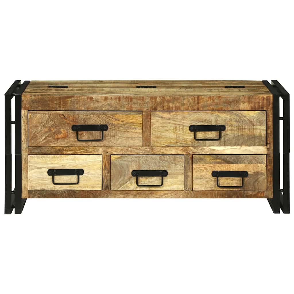Coffee Table with Drawer Brown 90 x 50 x 38 cm Solid Mango Wood