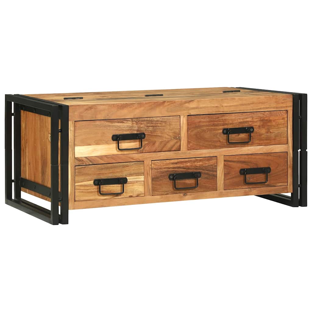 Coffee Table Brown 90 x 50 x 38 cm Solid Acacia Wood