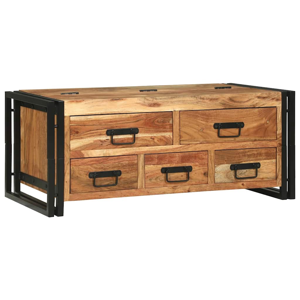 Coffee Table Brown 90 x 50 x 38 cm Solid Acacia Wood