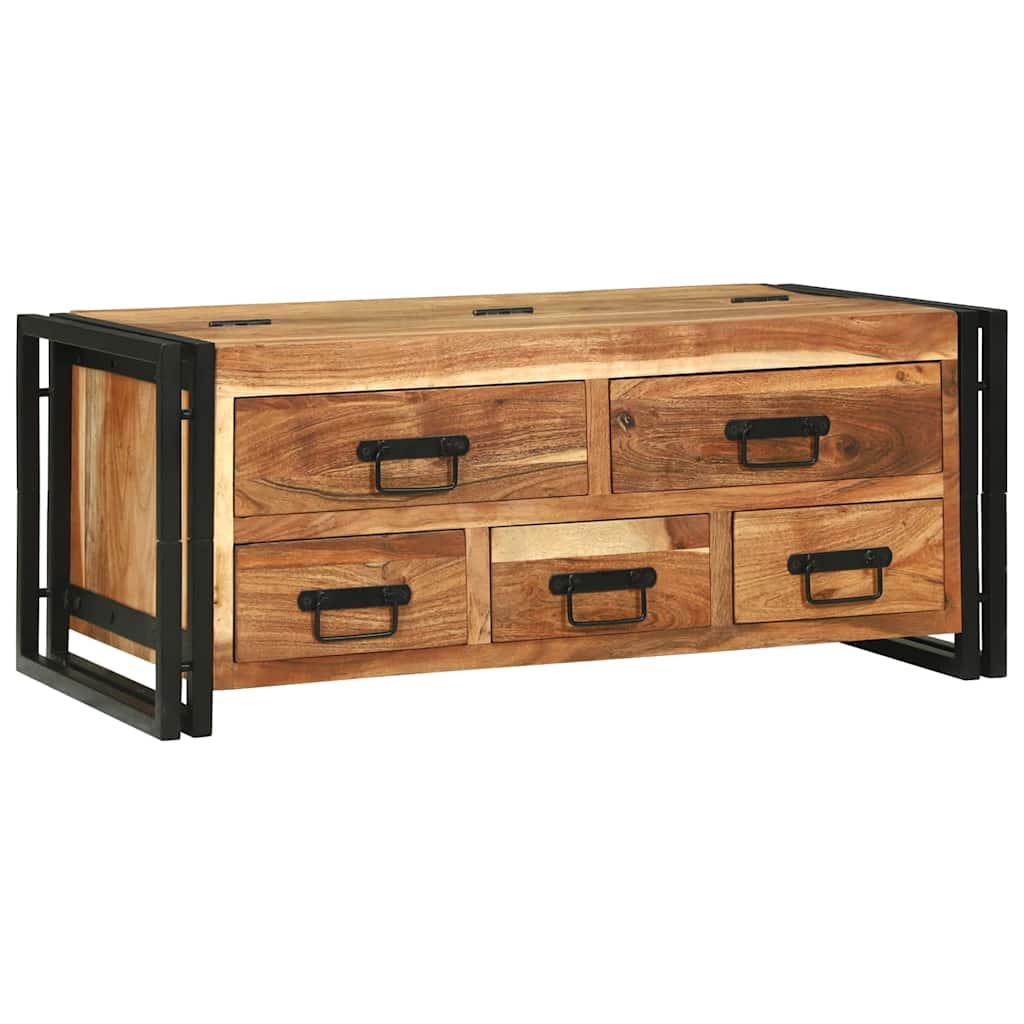 Coffee Table Brown 90 x 50 x 38 cm Solid Acacia Wood