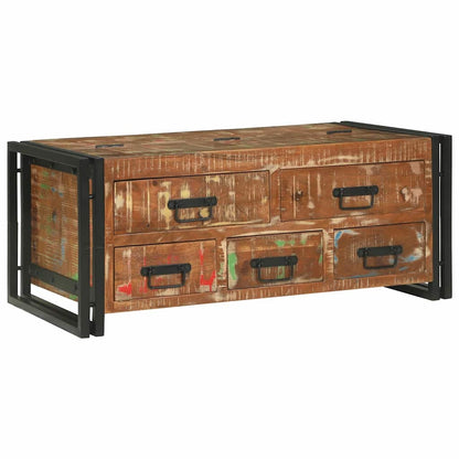 Coffee Table Multicolour 90 x 50 x 38 cm Solid Reclaim Wood
