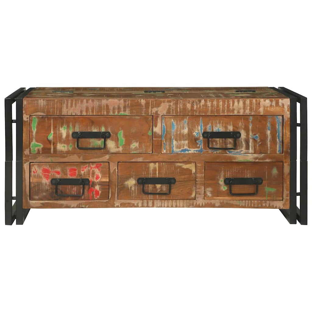 Coffee Table Multicolour 90 x 50 x 38 cm Solid Reclaim Wood