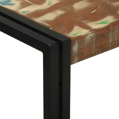 Console Table Multicolour 120 x 33 x 75 cm Solid Reclaim Wood