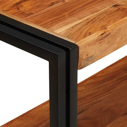 Console Table Brown 160 x 33 x 75 cm Solid Acacia Wood