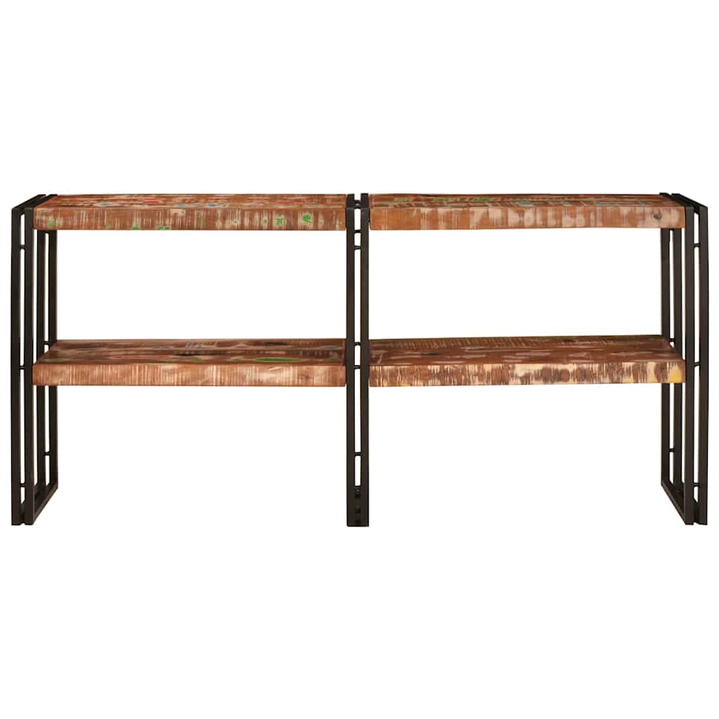 Console Table Multicolour 160 x 33 x 75 cm Solid Reclaim Wood