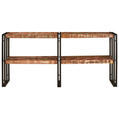 Console Table Multicolour 160 x 33 x 75 cm Solid Reclaim Wood