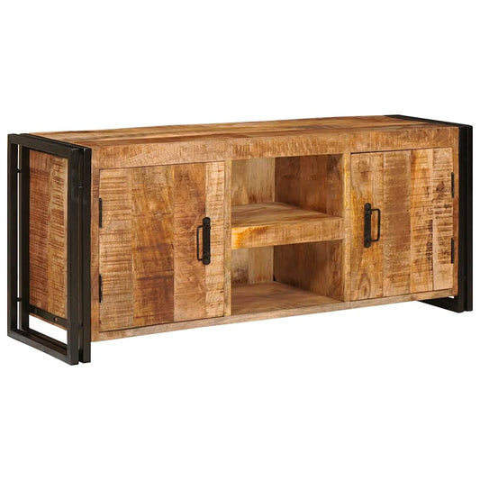 TV Cabinet Brown 120 x 30 x 50 cm Solid rough mango wood