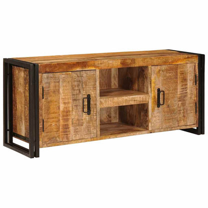 TV Cabinet Brown 120 x 30 x 50 cm Solid rough mango wood