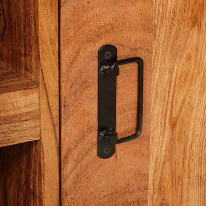 TV Cabinet with Shelf Brown 120 x 30 x 50 cm Solid acacia wood