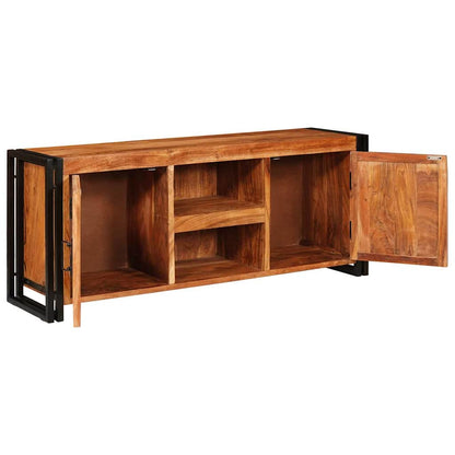 TV Cabinet with Shelf Brown 120 x 30 x 50 cm Solid acacia wood