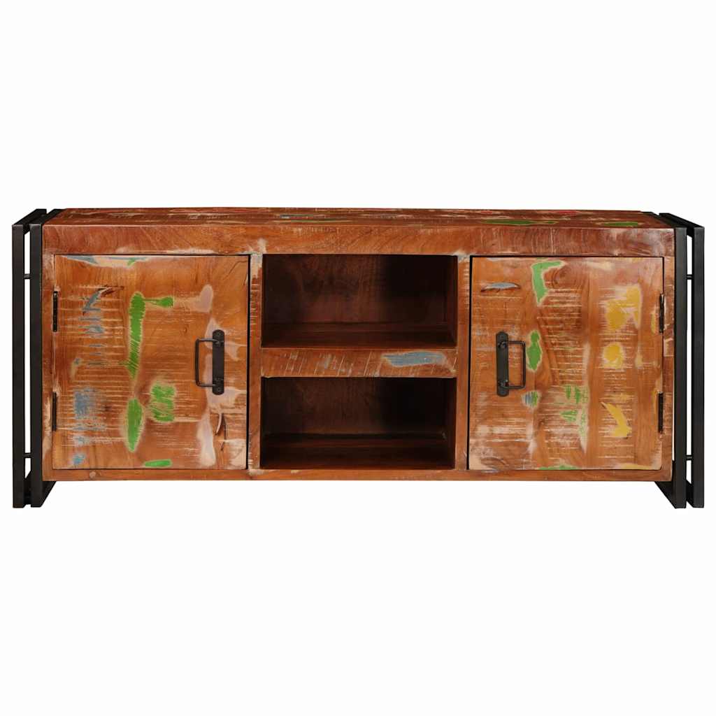 TV Cabinet Multicolour 120 x 30 x 50 cm Solid reclaimed wood